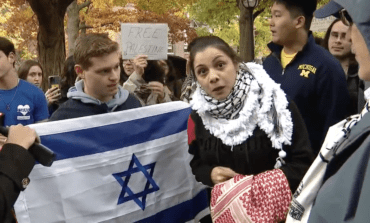 U of M students walk out in support of Palestinians, clash with Israel's supporters on campus